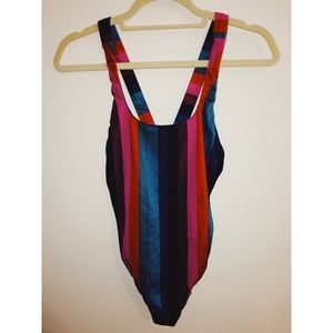 Billabong One Piece Striped Swimsuit